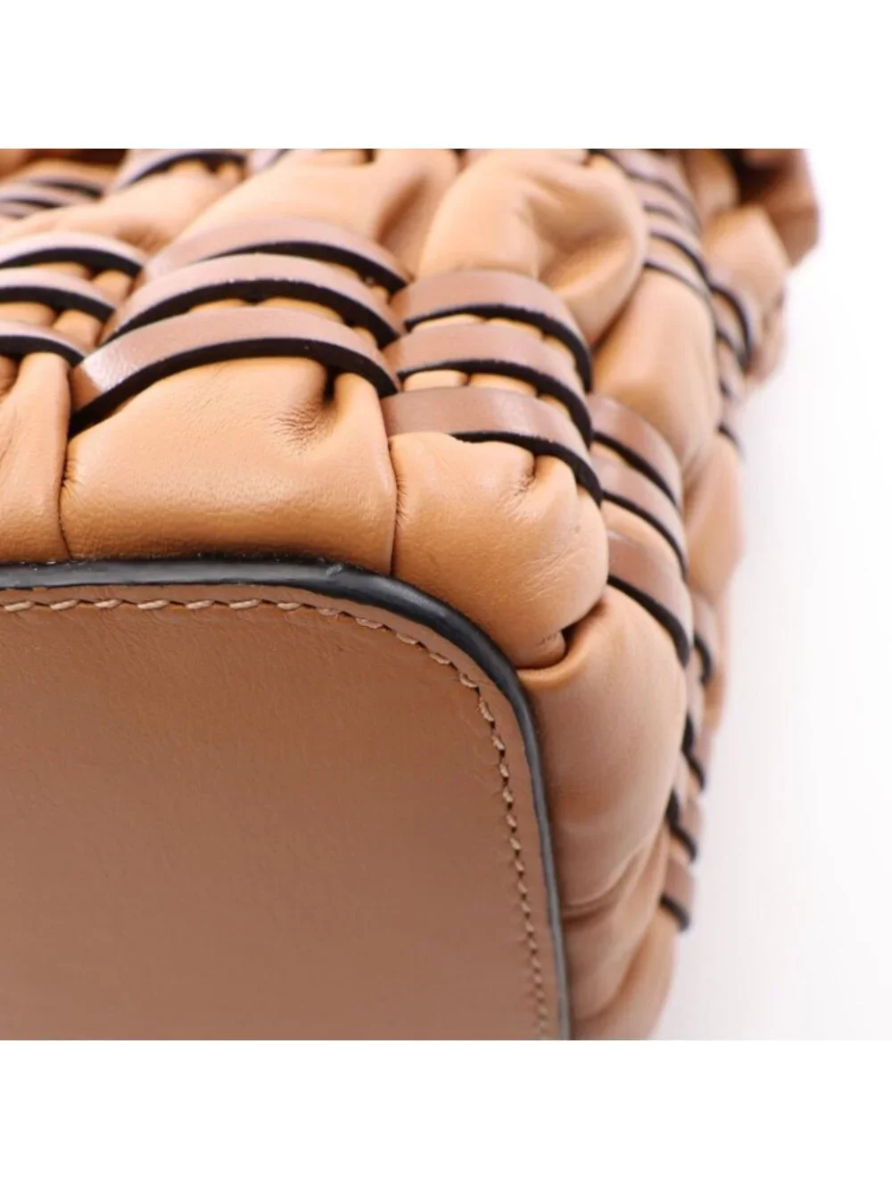 Loewe Tote Bag Tubular Basket Brown Leather
